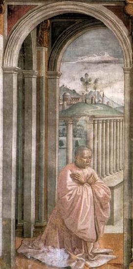 GHIRLANDAIO, Domenico Portrait of the Donor Giovanni Tornabuoni Sweden oil painting art